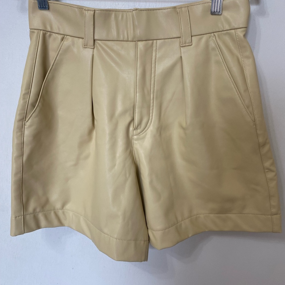 Abercrombie & Fitch Tan Leather Shorts